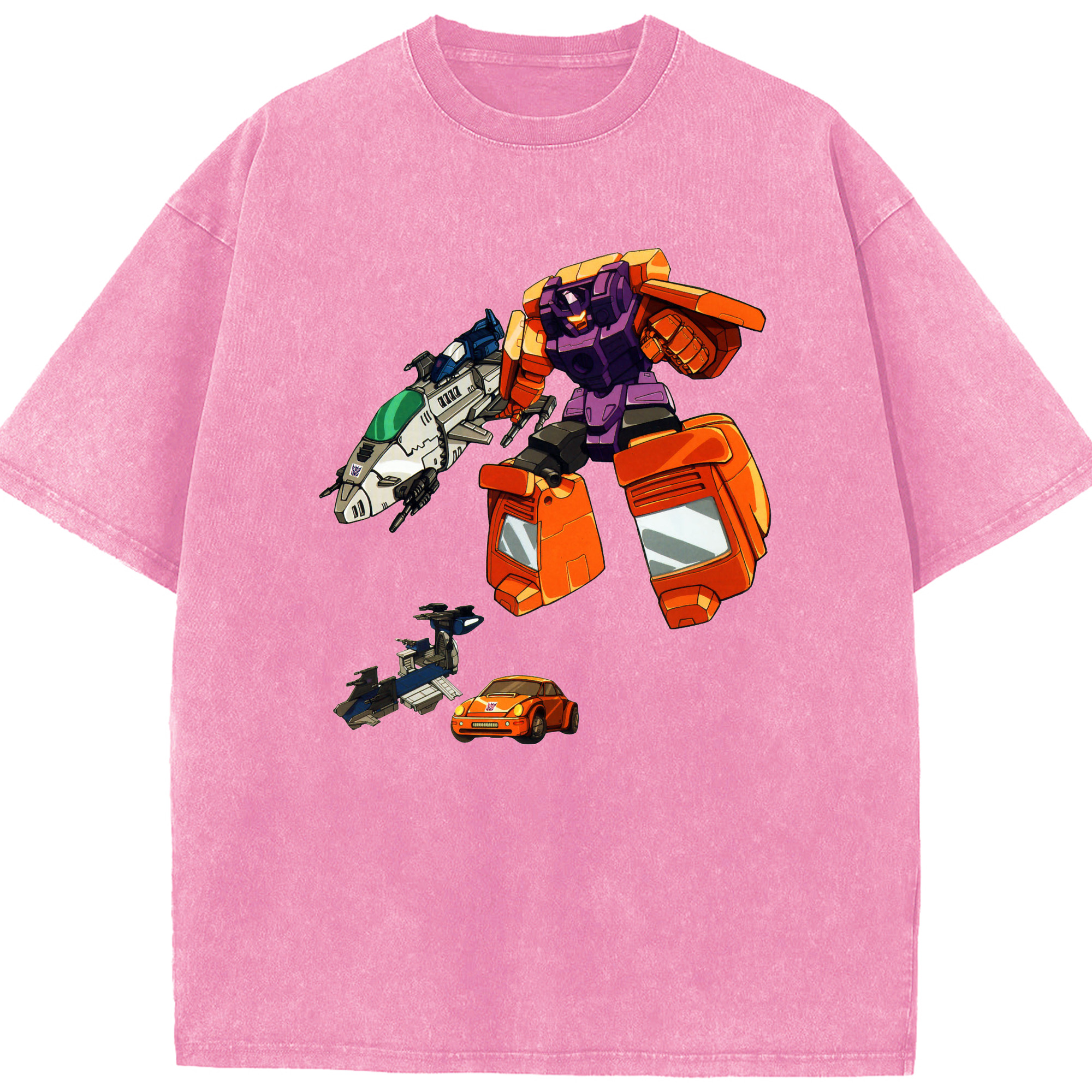 （画像用）  綿100% ヴィンテージ風 半袖Tシャツ（フロントプリント）